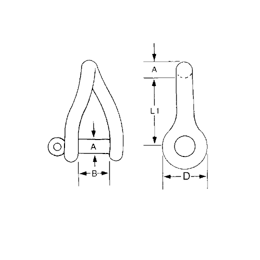 Picture of Stainless Steel Twist Shackle 